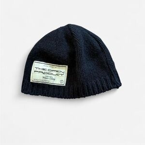 The Open Product beanie with logo patch